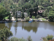 Homes along the shores of Malibou Lake.