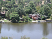 Partial view of Malibou Lake.