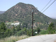 Malibu Road - looking at the N/E corner of the property.