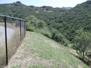 Fence at Malibu Road.